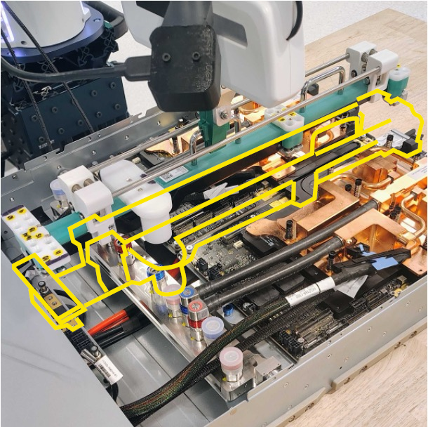 Busbar insertion target outline